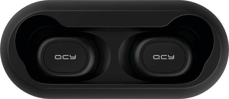 QCY T1C – True Wireless In-Ear Kopfhörer – Bluetooth 5.0, mit Mikrofon – Schwarz, bis 4 h