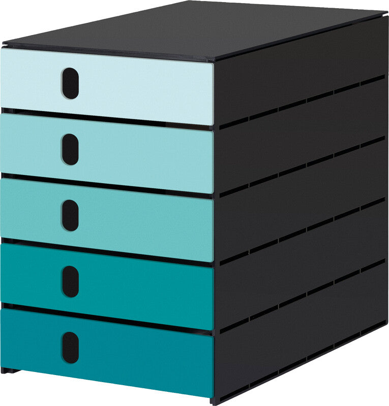 Styro Schubladenelement VAL öko color flow – für C4-Format – 243 × 335 × 323 mm