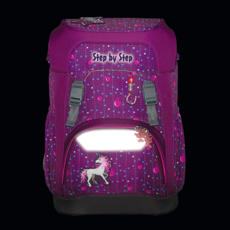 Step by Step Schulrucksack Giant – 5-teilig – Dreamy Unicorn Nuala – Recycelte Materialien