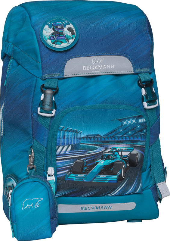 Beckmann Schulrucksack Classic – Racing – aus recyceltem rPET – 22 l