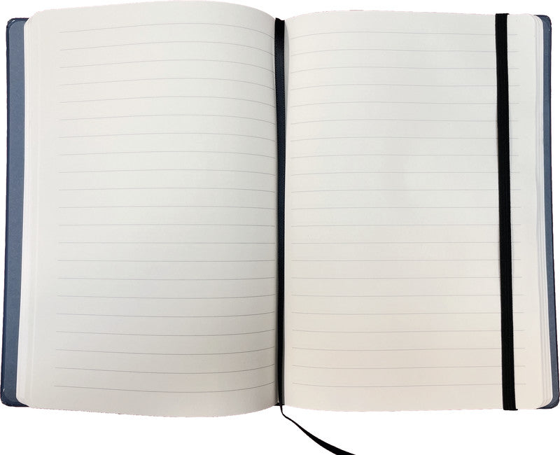 Denkzettel Notizbuch A5, liniert, Hardcover, 192 Seiten, 70 g/m² – mehrfarbig