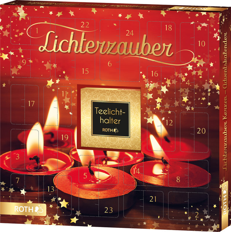 Roth Adventskalender Lichterzauber, Karton, sortiert, 35 × 35 × 4 cm