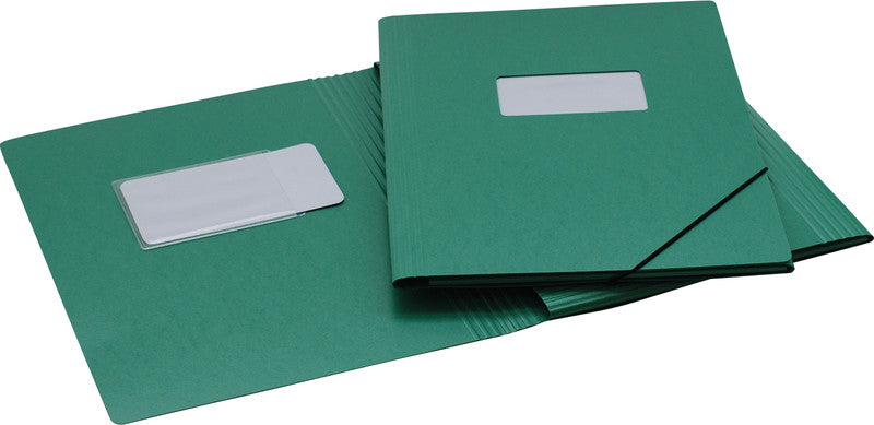 EROLA Sammelmappe, für A4, Karton, grün, mit Gummizug