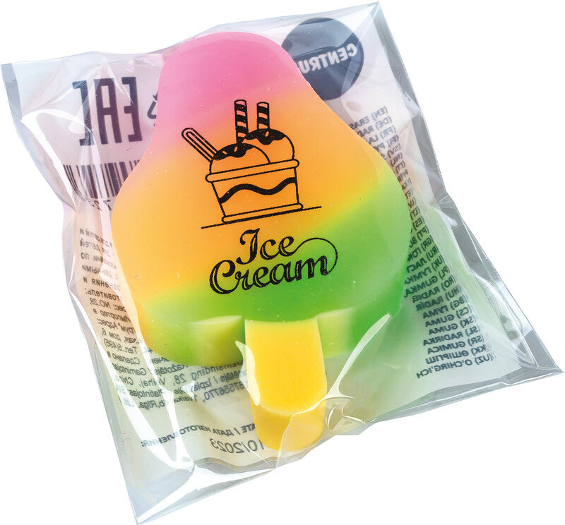 Centrum Radiergummi Ice Cream – für Bleistifte, 37 × 12 × 54 mm, farbig sortiert