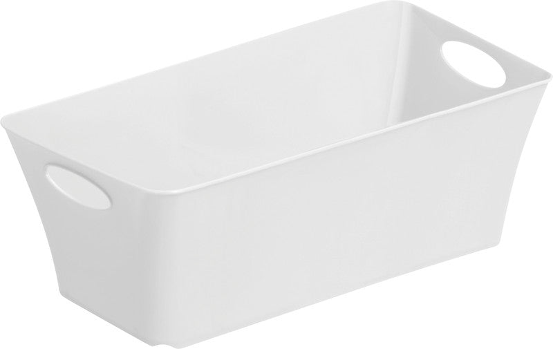 Rotho Aufbewahrungsbox – Kunststoff, Weiss, 13,4 × 9 × 25,2 cm