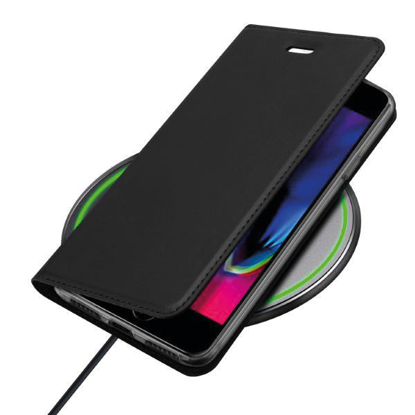 Dux Ducis Booklet-Hülle Skin Pro – für Apple iPhone SE (2020) – schwarz – Kunstleder – mit Kartenfach