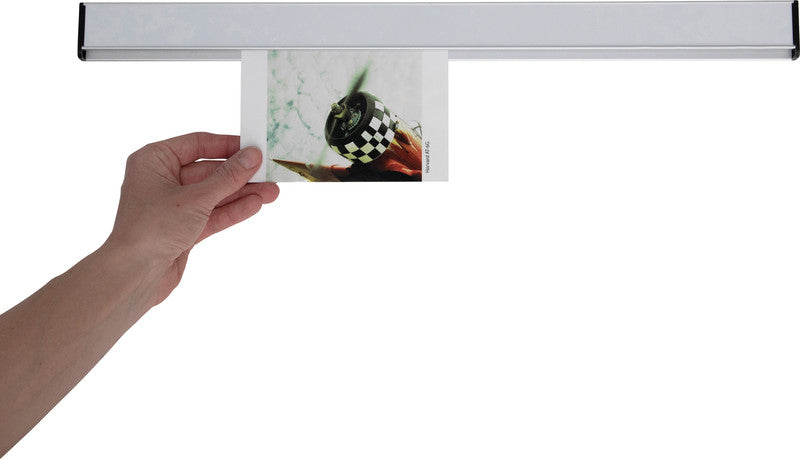 MAUL Whiteboard – 50 × 4,2 cm, magnetisch, inkl. 2 Haken, Verlängerungsadapter, Befestigungsmaterial