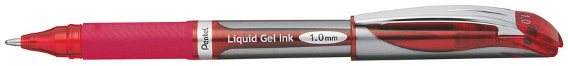 Pentel EnerGel X Gelschreiber – rot, 1 mm, schnelltrocknend, Kappe, nachfüllbar
