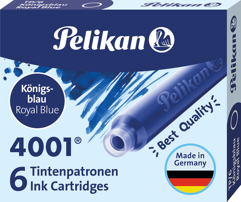 Pelikan Tintenpatronen 4001 – Königsblau, geruchsarm