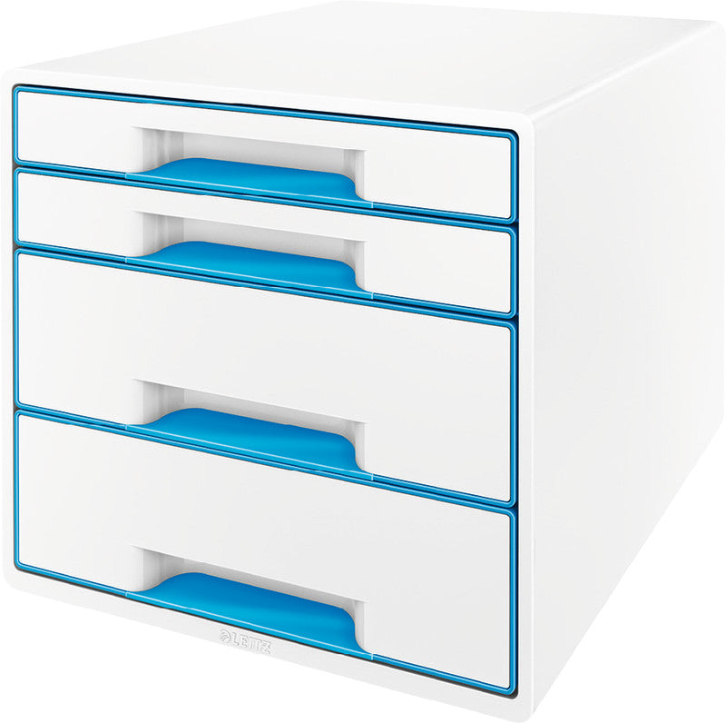 Leitz WOW Cube Aufbewahrungsbox – blau, weiss, Kunststoff (PS)