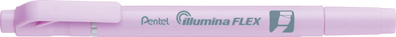 Pentel Illumina Flex Textmarker – Pastellviolett, Keil/Fein 1,5–3,5/1 mm, nachfüllbar