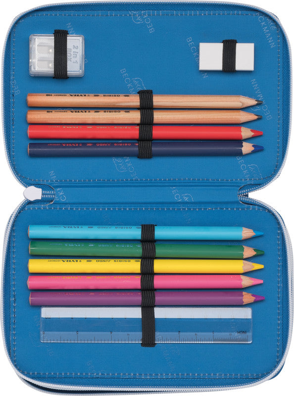 Beckmann Classic 1st Etui Triple, gefüllt – Galaxy – Kunststoff – 13,0 × 20,5 × 7,0 cm