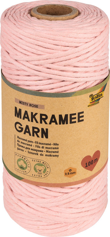 Folia Baumwollgarn – Rosa (Misty Rose) – Ø 3,5 mm, 100 m