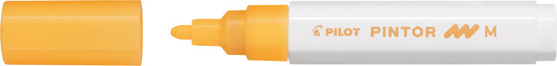 Pilot Pigment-Marker Pintor – Rundspitze 1,5-2,2 mm – Neonapricot – Für dunkles Papier geeignet