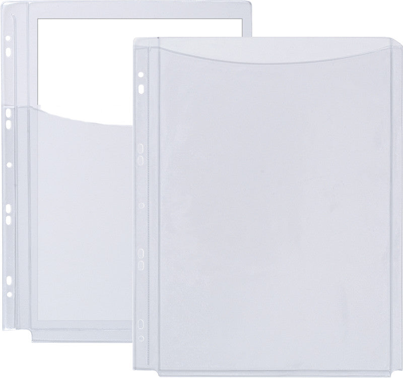 Q-connect Sichtmappe A4 – transparent, Kunststoff, glänzend, 180 µm, 50er-Pack