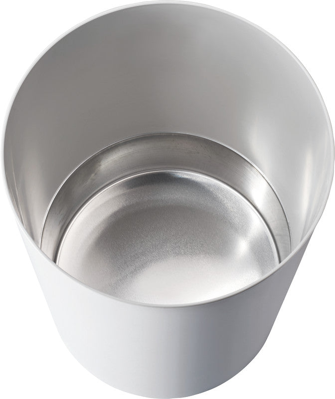 Zwingo Sicherheitspapierkorb – 20 l – Kunststoff, Lichtgrau – TÜV, mit Metallboden – Ø 280 × H 340 mm