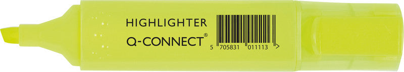 Q-CONNECT Textmarker Gelb – Keilspitze, 1–5 mm