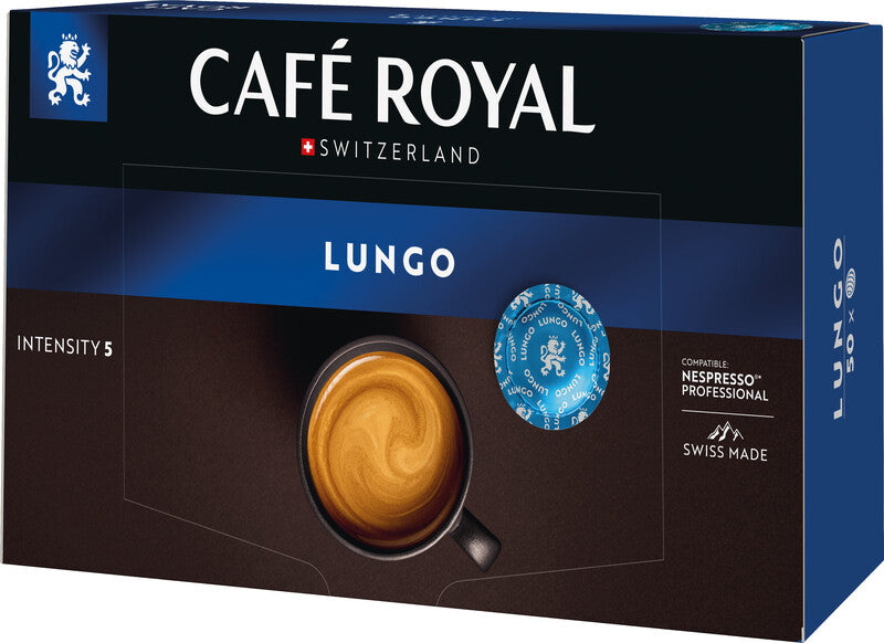 Café Royal Kaffeepads Lungo – für Nespresso Professional & Café Royal Professional – Intensität 5 – 50 Pads