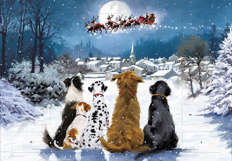 Caltime Adventskalender Vorabend, sortiert, Karton, 35 × 24,5 cm – eco:plus