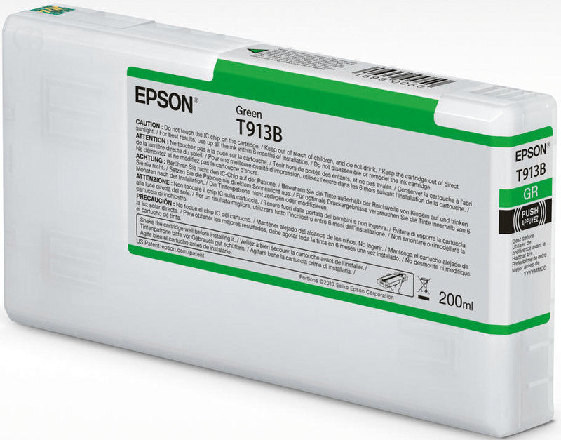 Epson Tintenpatrone T913B, Grün, 200 ml