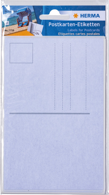 HERMA Schuletiketten – 95 × 145 mm, 10 Stk, 10 Bogen, Papier, permanent haftend