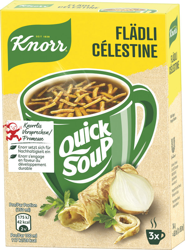 Knorr Quick Soup – Flädli – 3 Beutel – 34 g