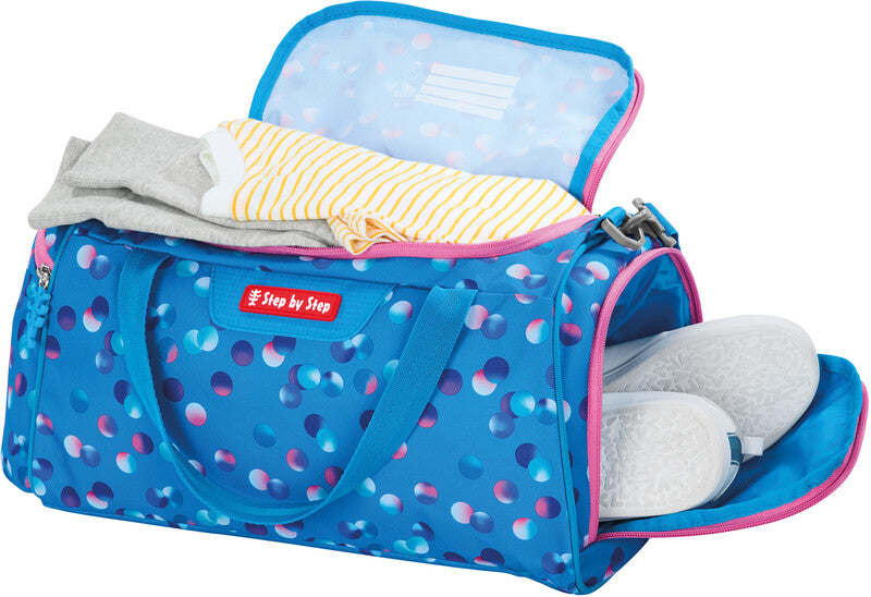 Step by Step Sporttasche – 13 l, Motiv Dolphin Finja, mit Schultergurt, wasserabweisend, 38 × 20 × 23 cm