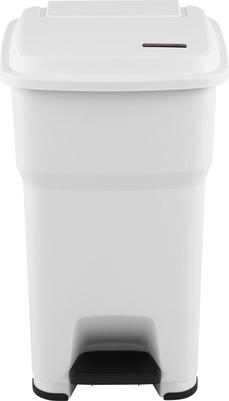 Rothopro Abfallcontainer – 85 l – mit Deckel – Kunststoff, Polarweiss – B × H × T 490 × 790 × 390 mm