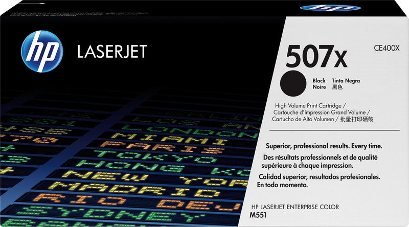 HP Toner 507X – Schwarz, 11000 Seiten