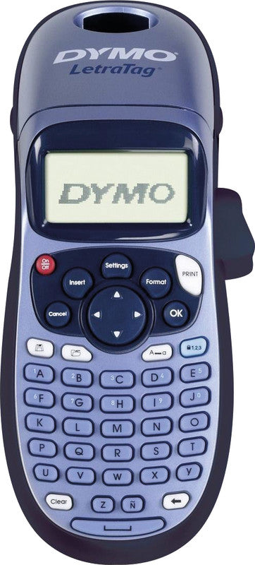 DYMO LetraTag LT-100H – Beschriftungsgerät, für LT-Bänder 12 mm, Druckvorschau, 2-zeiliger Druck