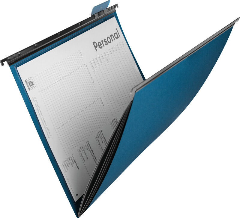Biella Hängeordner für A4 – Karton, Blau, 320 × 250 mm, mit Vordruck