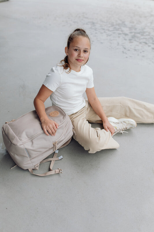 Beckmann Urban Midi Rucksack – Beige – 26 l – aus recycelten PET-Flaschen (rPET)