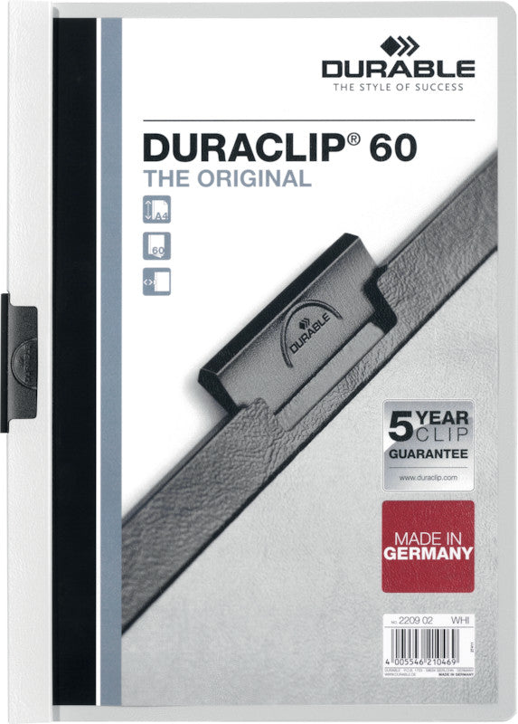 Durable Konferenzmappe – A4, Kunststoff, Weiss
