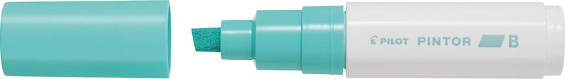 Pilot Pigment-Marker Pintor – Keilspitze 8 mm – Pastellgrün – Für dunkles Papier geeignet