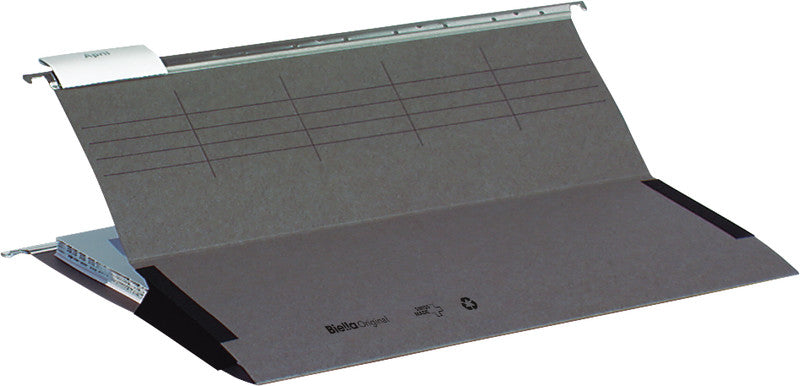 Biella Hängeordner für A4 – Karton, Grau, 320 × 250 mm, mit Vordruck