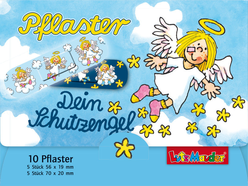 Lutz mauder Pflaster Dein Schutzengel – hypoallergen, wasserabweisend – sortiert – 10 Stk.