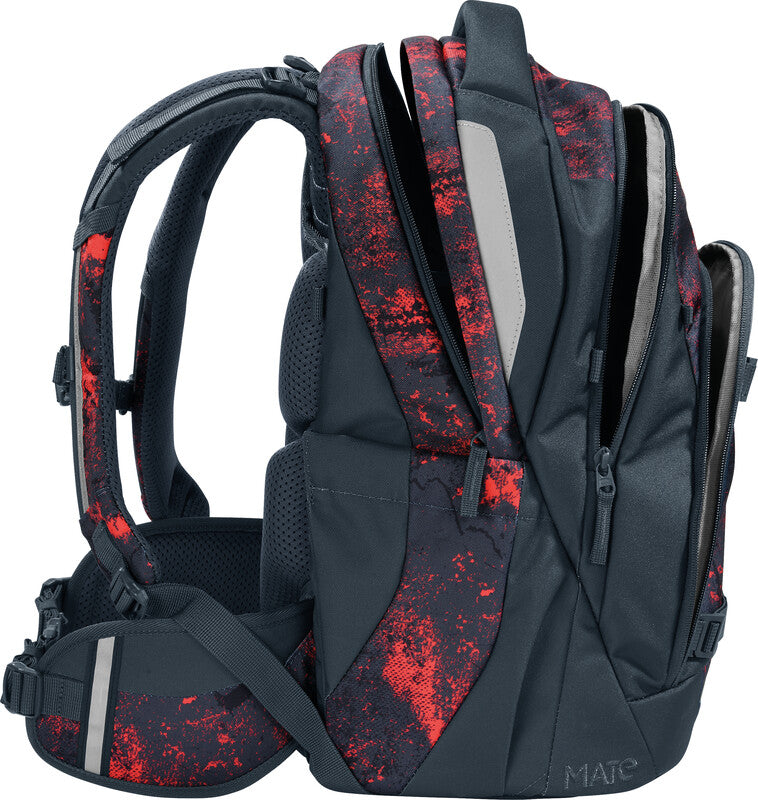 Coocazoo Schulrucksack Mate – Broken Black – aus 100% recycelten PET-Flaschen – 30,0 cm × 46,0 cm × 23,0 cm