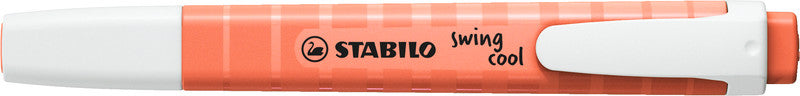 STABILO swing cool Pastel Edition Textmarker korallenrot – Keilspitze, 1–4 mm
