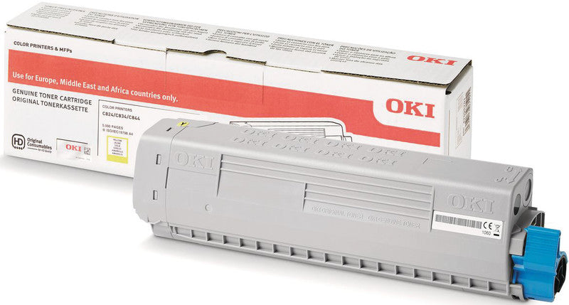 OKI Toner – gelb, 5000 Seiten