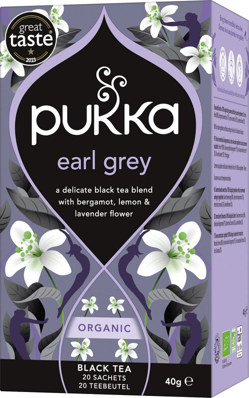 Pukka Earl Grey – Teebeutel, Bio-Schwarztee – 20 Beutel