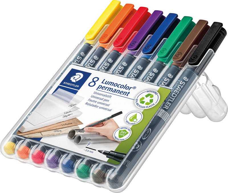 Staedtler Lumocolor Permanent-Marker – sortiert, 8er
