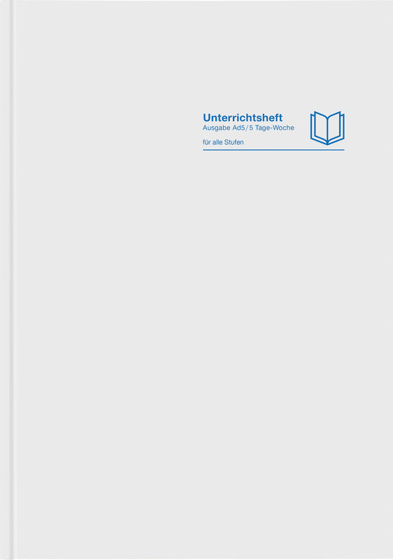 Verlag für unterrichtsm. Unterrichtsheft, A4, Karton, 128 Seiten, perforiert, 100 g/m² – Grau