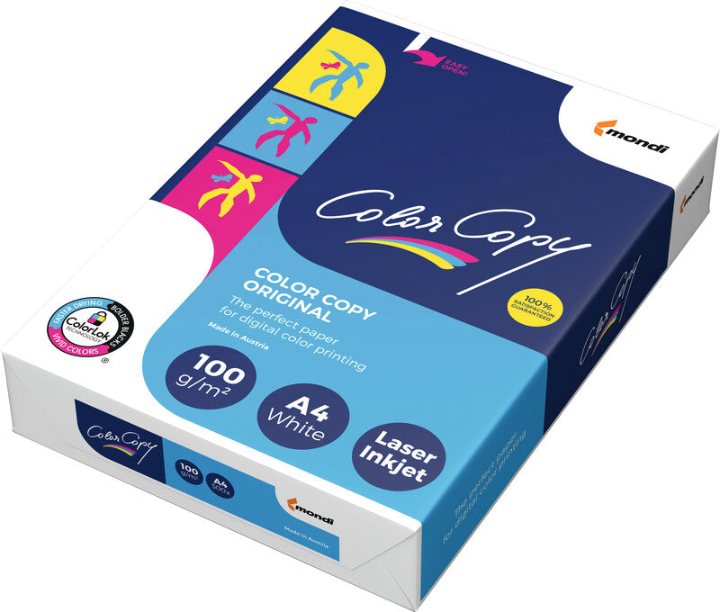 Color copy Kopierpapier – A4, 100 g/m², hochweiss – für Inkjet/Laser/Kopierer – FSC – 500 Blatt