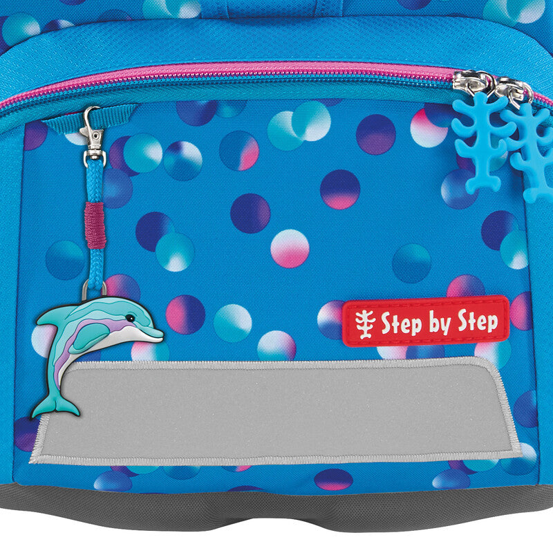 Step by Step HAPPY CHARMS Schlüsselanhänger – Kunststoff, B 175 × H 117 × T 15 mm, assortiert, Motiv "Delfin"