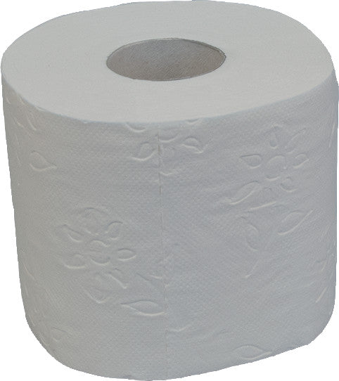 Katrin Plus Toilettenpapier – 3-lagig, weiss, 500 Blatt/Rolle, 95 × 110 mm – 8 Rollen