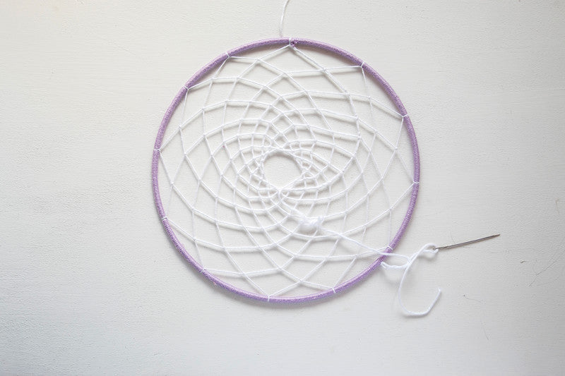 Deko-Ring, Metall, Weiss, Ø 100 mm