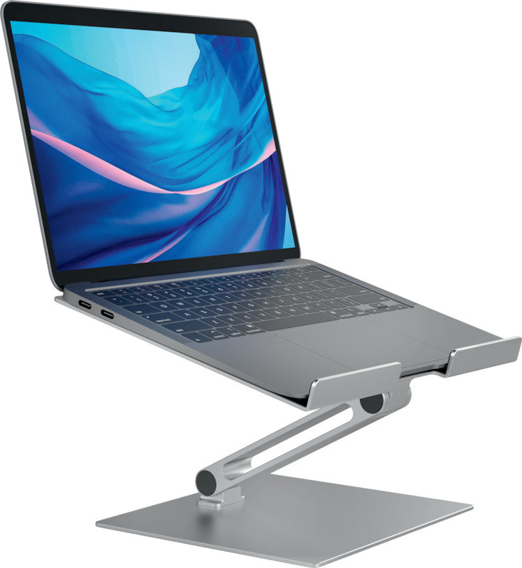 Durable Tablet-/Notebookhalter – für Notebooks und Tablets 10–17", Aluminium, silber metallic