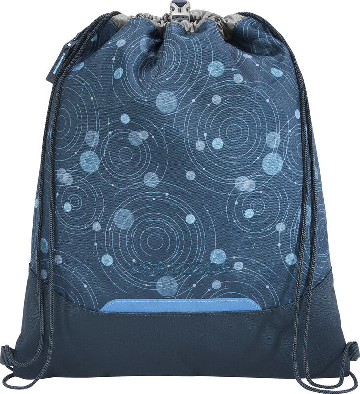 Coocazoo Sportbeutel – 4,5 l, Motiv Blue Orbit, wasserabweisend, 34 × 43 cm