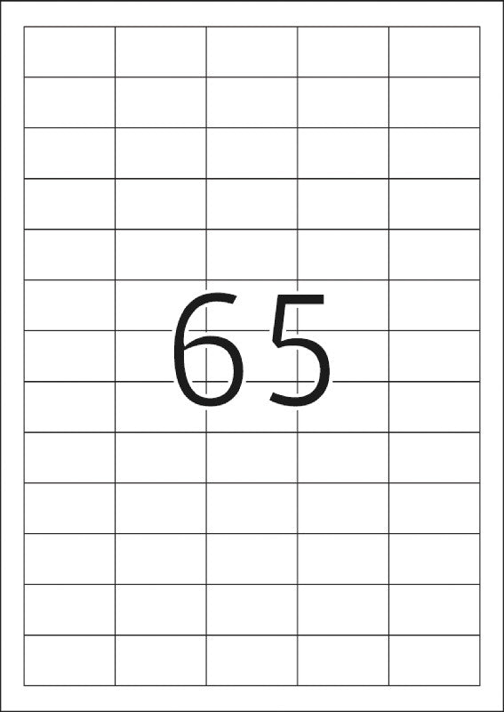 HERMA Etiketten, 38,1 mm × 21,2 mm, weiss, permanent, 200 Blätter (13'000 Etiketten)