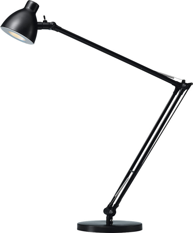 Hansa LED Tischleuchte Valencia – Verstellbar, Doppelarm – 3000 K – 350 lm 4,8 W – Schwarz